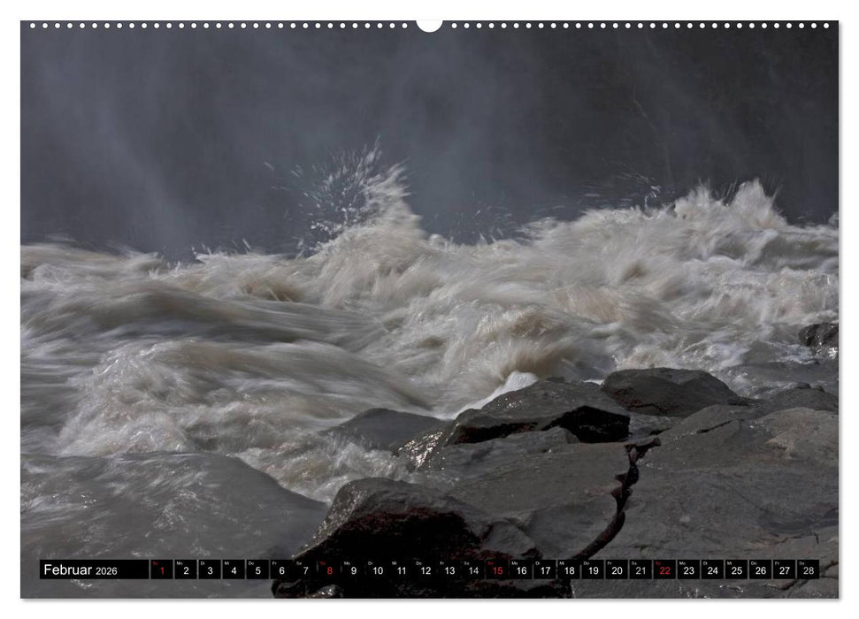 Wasserfälle Islands (CALVENDO Premium Wandkalender 2026)