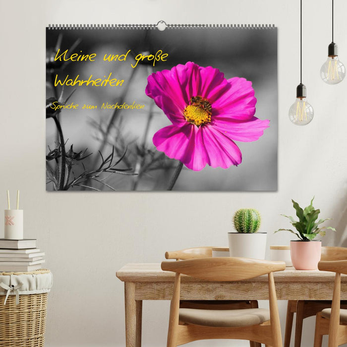 Kleine und große Wahrheiten - Sprüche zum Nachdenken (CALVENDO Wandkalender 2026)