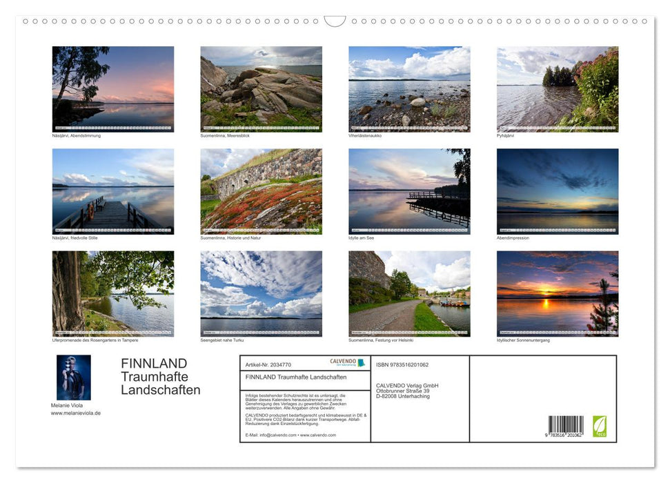 FINNLAND Traumhafte Landschaften (CALVENDO Wandkalender 2026)