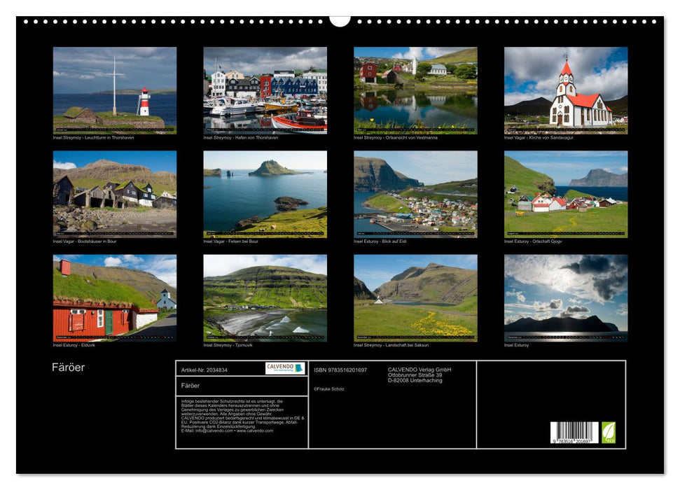 Färöer (CALVENDO Wandkalender 2026)