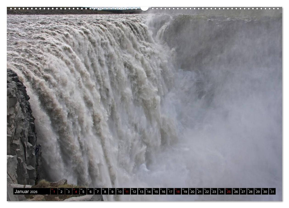 Wasserfälle Islands (CALVENDO Wandkalender 2026)