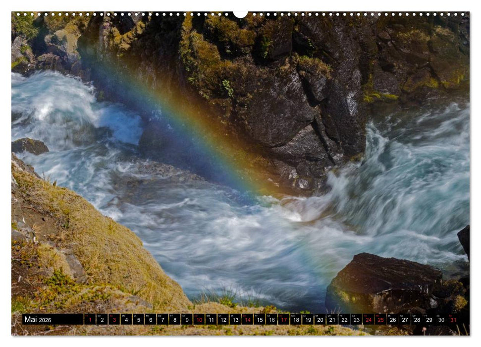 Wasserfälle Islands (CALVENDO Wandkalender 2026)