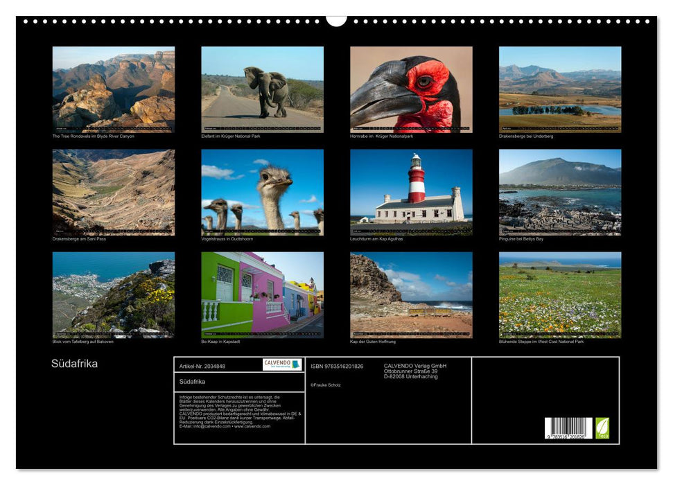 Südafrika (CALVENDO Wandkalender 2026)