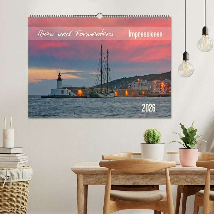 Ibiza und Formentera Impressionen (CALVENDO Wandkalender 2026)