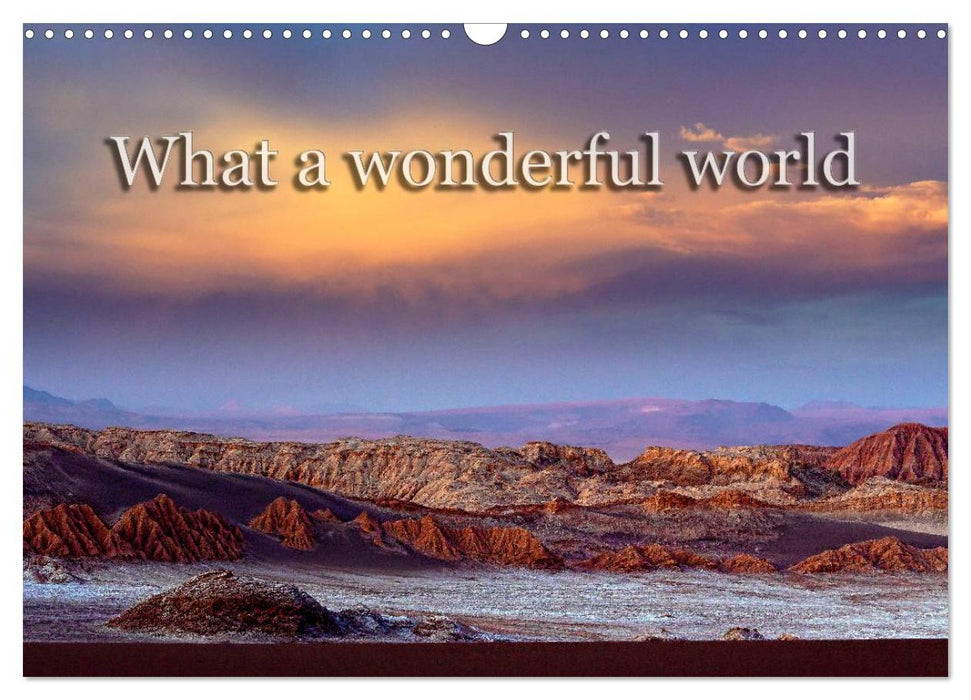 What a wonderful world (CALVENDO Wandkalender 2026)