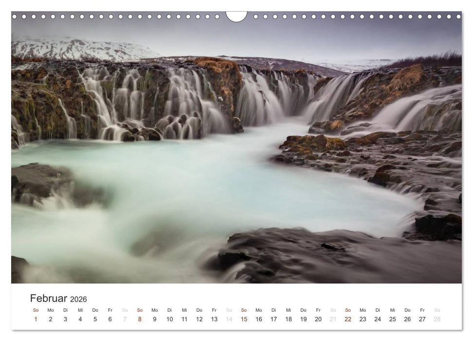 ISLAND 63° - 66° N / 13° - 25° W (CALVENDO Wandkalender 2026)