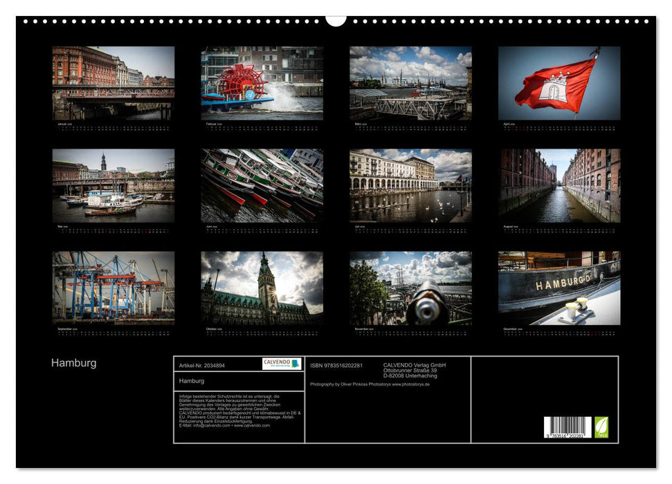 Hamburg (CALVENDO Wandkalender 2026)