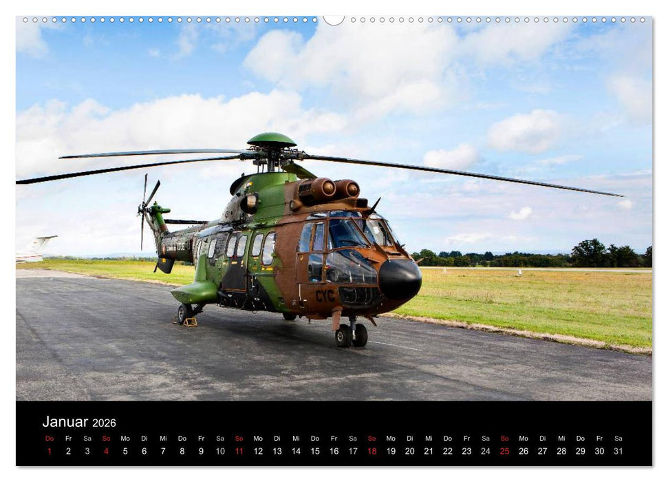 Helicopter 2026 (CALVENDO Premium Wandkalender 2026)