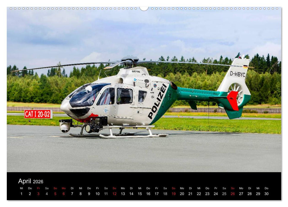 Helicopter 2026 (CALVENDO Premium Wandkalender 2026)