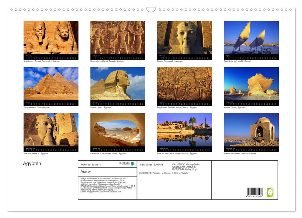 Ägypten (CALVENDO Wandkalender 2026)