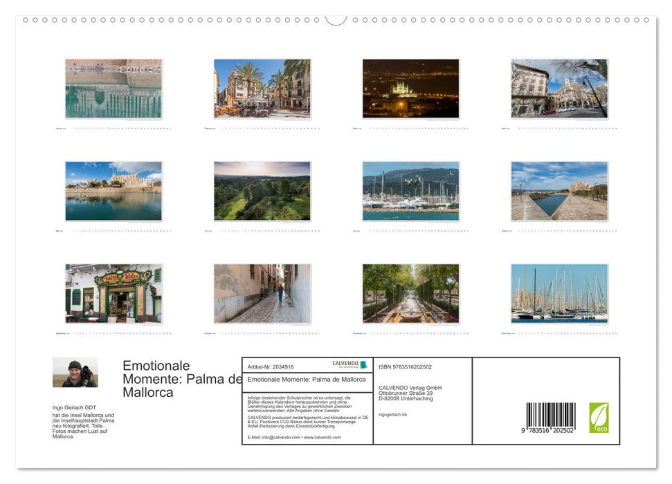 Emotionale Momente: Palma de Mallorca (CALVENDO Premium Wandkalender 2026)