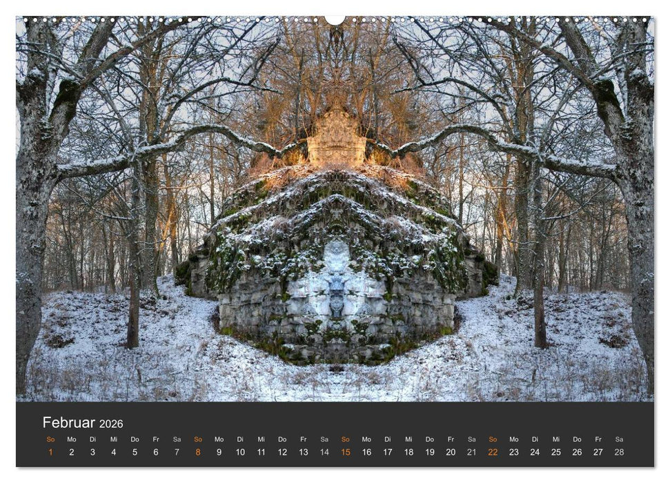 Spiegelwelten - Im Reich der Naturwesen (CALVENDO Premium Wandkalender 2026)