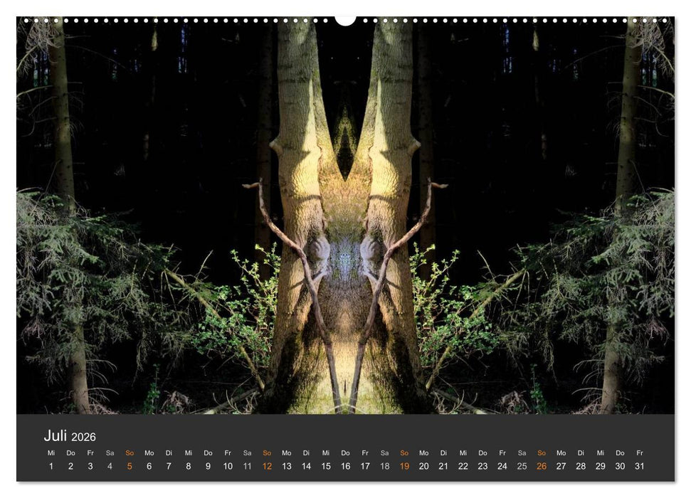 Spiegelwelten - Im Reich der Naturwesen (CALVENDO Premium Wandkalender 2026)