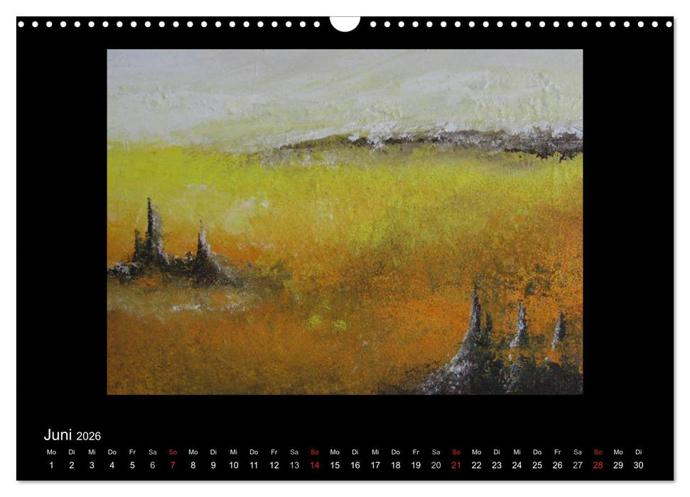 Kunstkalender von Michaela Nagel (CALVENDO Wandkalender 2026)