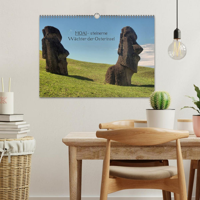 MOAI - steinerne Wächter der Osterinsel (CALVENDO Wandkalender 2026)