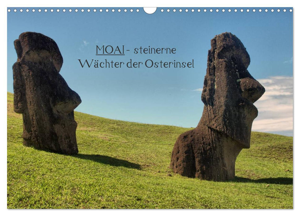 MOAI - steinerne Wächter der Osterinsel (CALVENDO Wandkalender 2026)