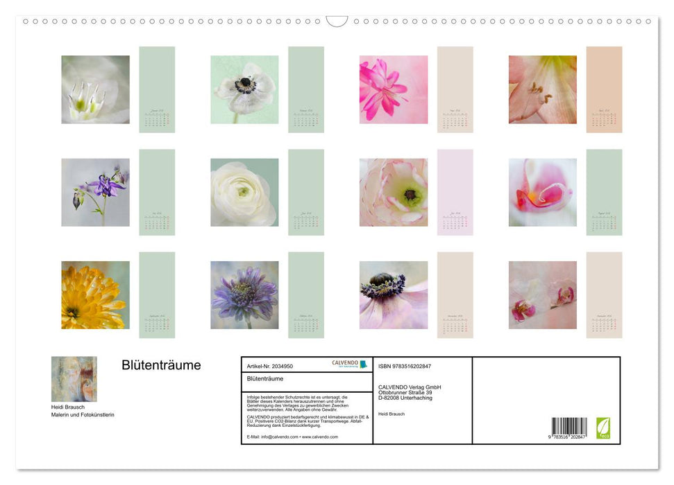 Blütenträume (CALVENDO Wandkalender 2026)
