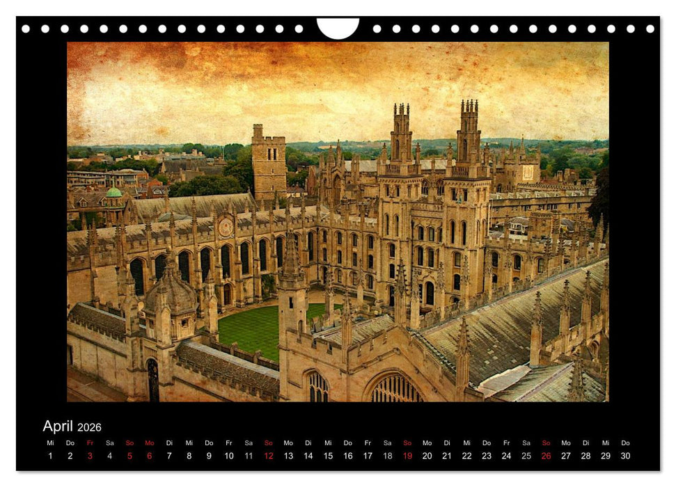 Englands Burgen und Schlösser 2026 (CALVENDO Wandkalender 2026)