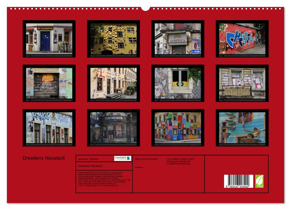 Dresdens Neustadt (CALVENDO Premium Wandkalender 2026)