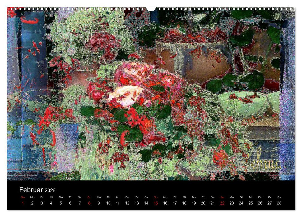 Blumen - Digital (CALVENDO Wandkalender 2026)