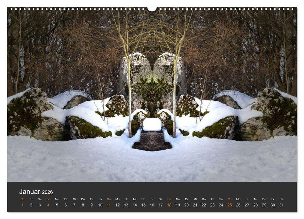 Spiegelwelten - Im Reich der Naturwesen (CALVENDO Wandkalender 2026)