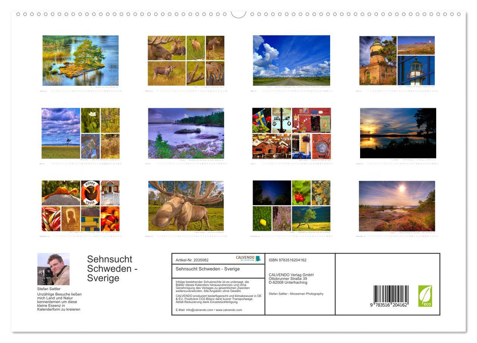 Sehnsucht Schweden - Sverige (CALVENDO Premium Wandkalender 2026)