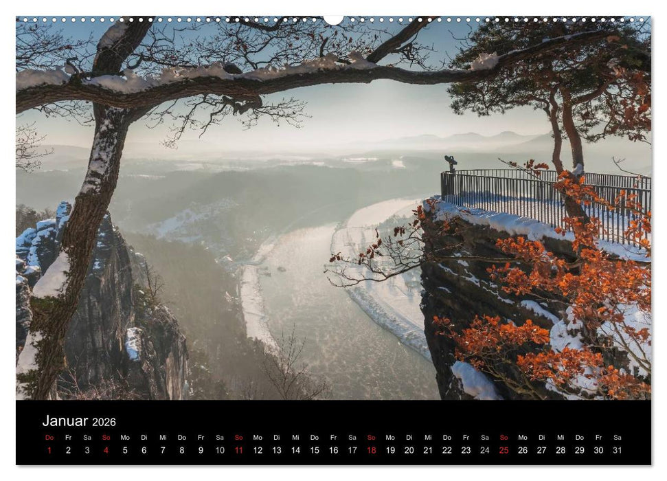 Sächsische Schweiz (CALVENDO Premium Wandkalender 2026)