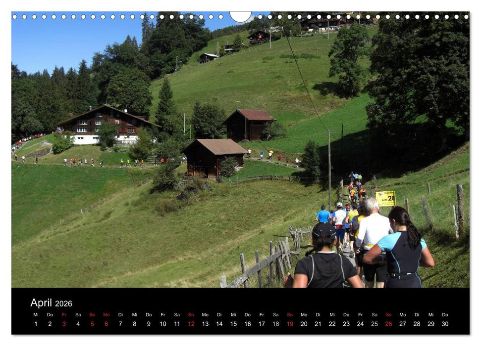 Der Jungfrau-Marathon (CALVENDO Wandkalender 2026)