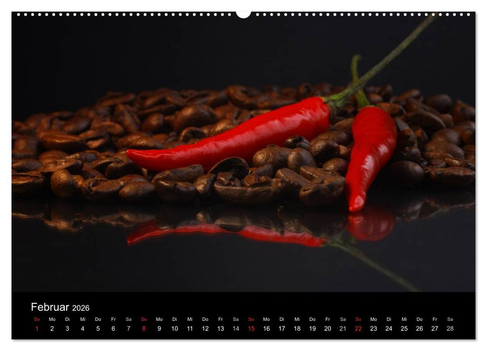 Hot Chili Küchen Kalender österreichisches Kalendarium (CALVENDO Wandkalender 2026)