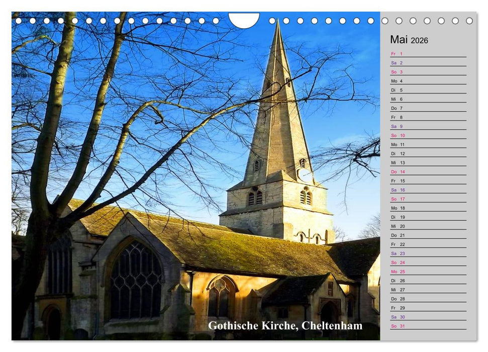 Englands bezaubernde Burgen, Schlösser und mehr (CALVENDO Wandkalender 2026)