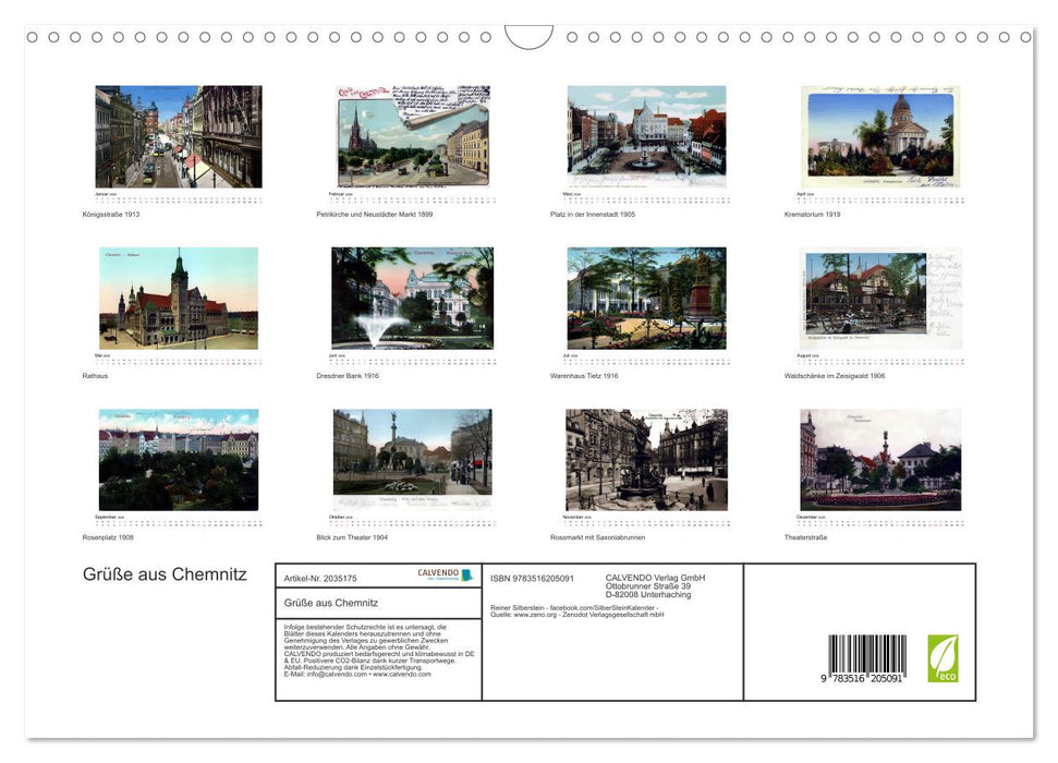 Grüße aus Chemnitz (CALVENDO Wandkalender 2026)