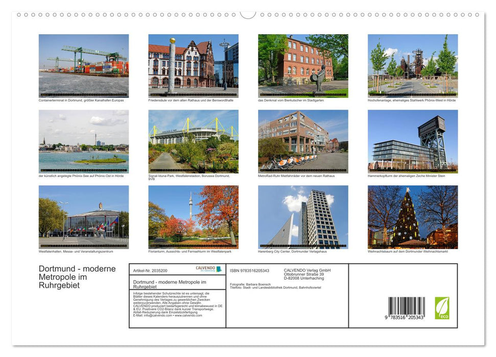 Dortmund - moderne Metropole im Ruhrgebiet (CALVENDO Wandkalender 2026)