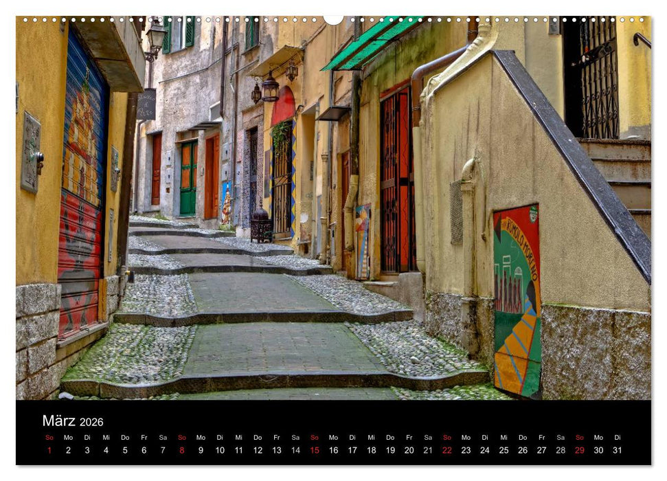 Ligurien - die italienische Riviera (CALVENDO Premium Wandkalender 2026)