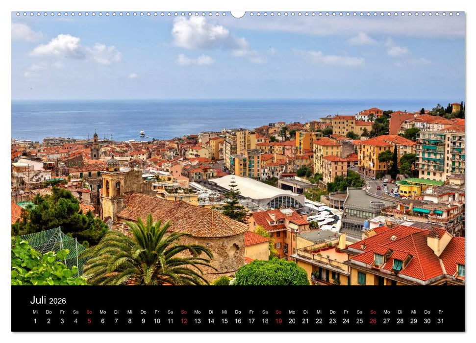 Ligurien - die italienische Riviera (CALVENDO Premium Wandkalender 2026)