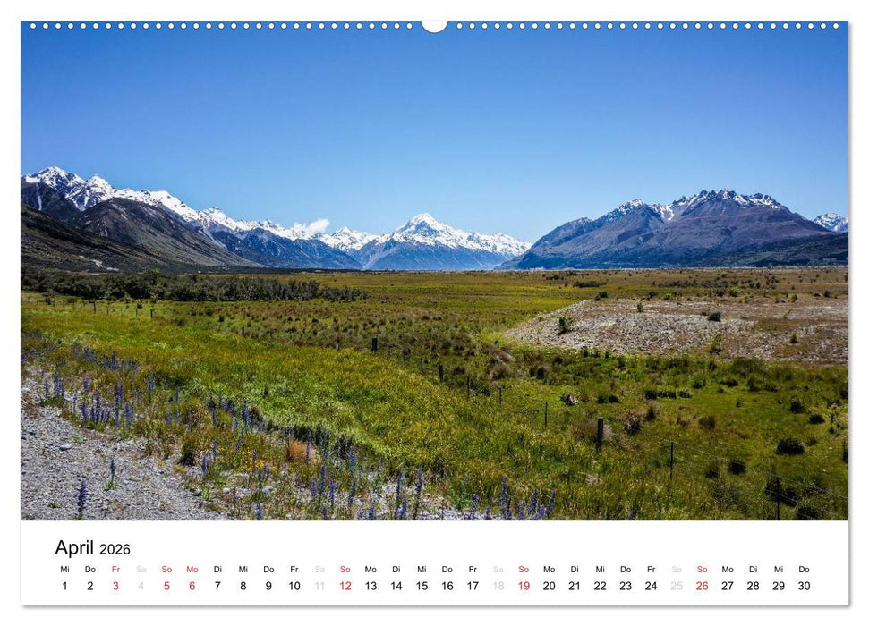 Neuseeland (CALVENDO Wandkalender 2026)