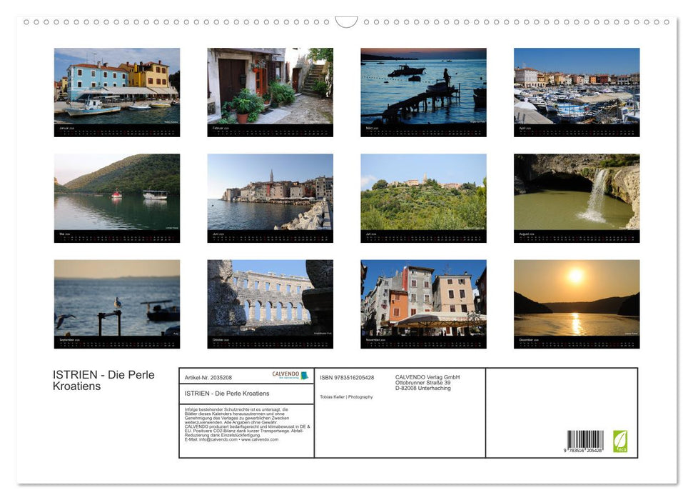 ISTRIEN - Die Perle Kroatiens (CALVENDO Wandkalender 2026)