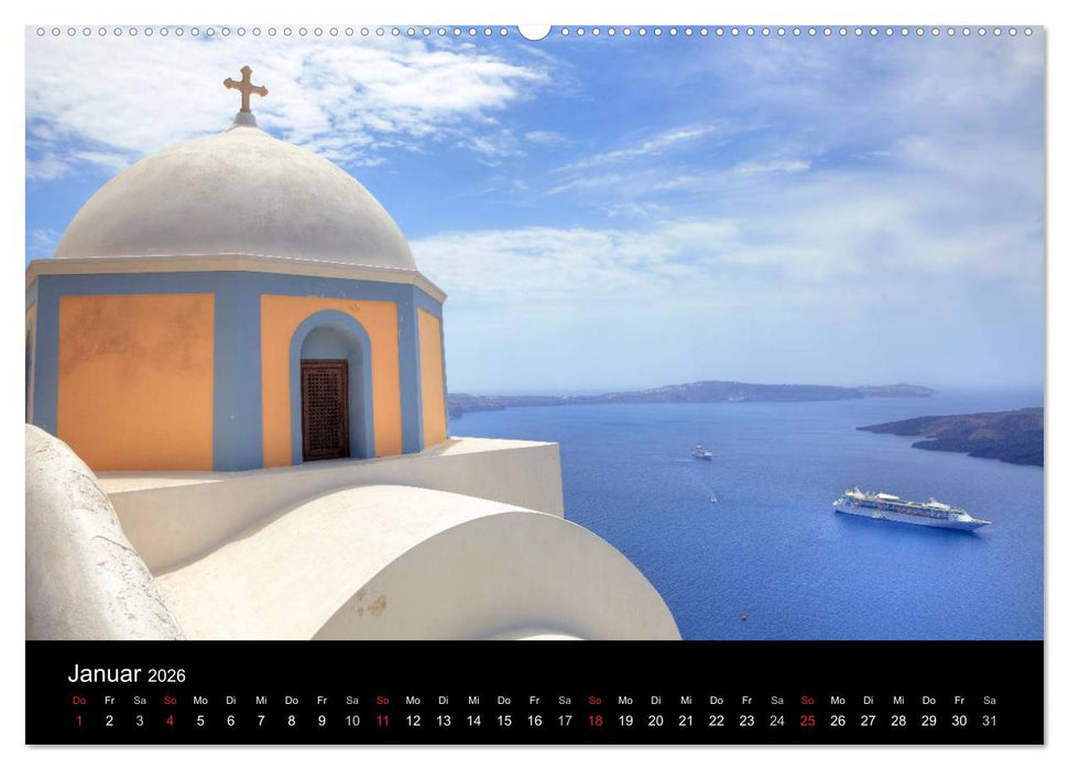 Die Kykladen (CALVENDO Premium Wandkalender 2026)