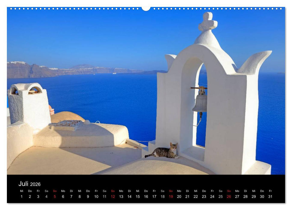 Die Kykladen (CALVENDO Premium Wandkalender 2026)