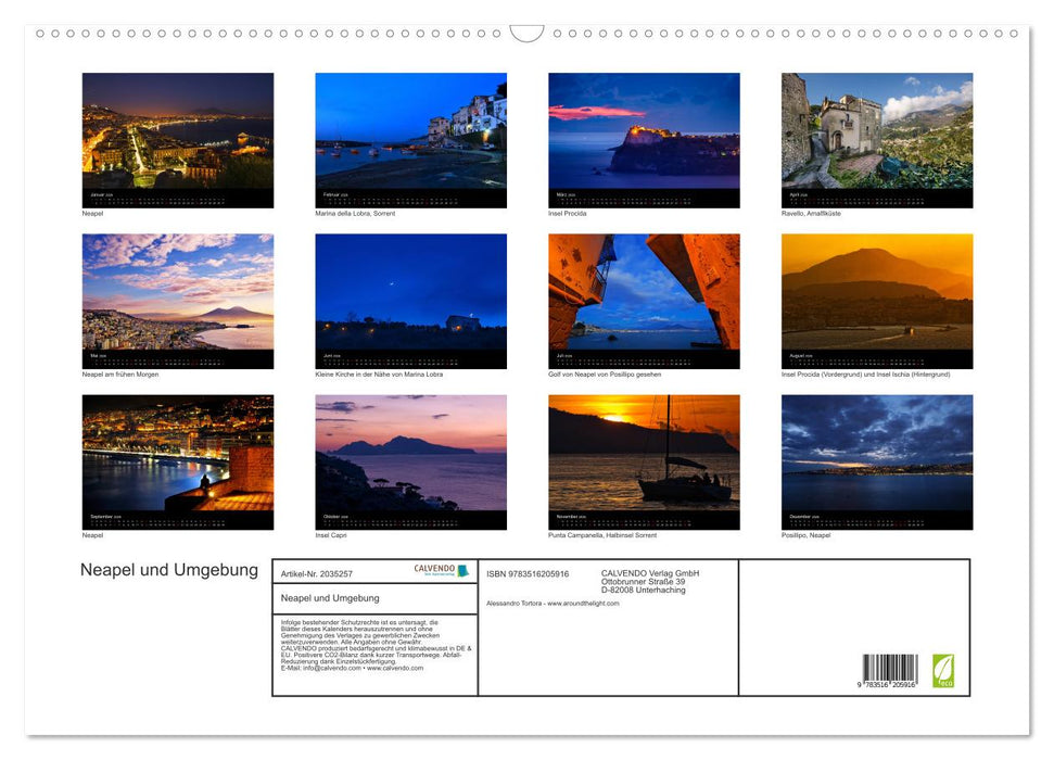 Neapel und Umgebung (CALVENDO Wandkalender 2026)