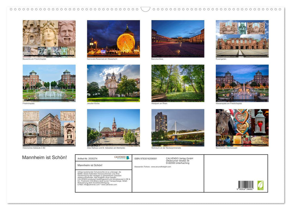 Mannheim ist Schön! (CALVENDO Wandkalender 2026)
