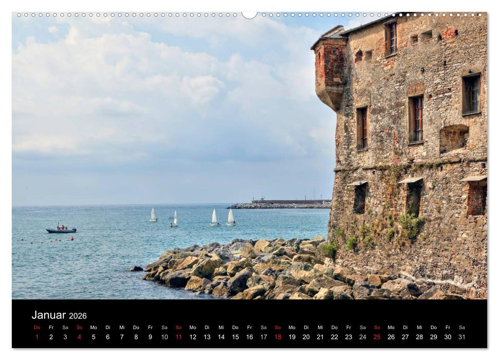 Ligurien - die italienische Riviera (CALVENDO Wandkalender 2026)