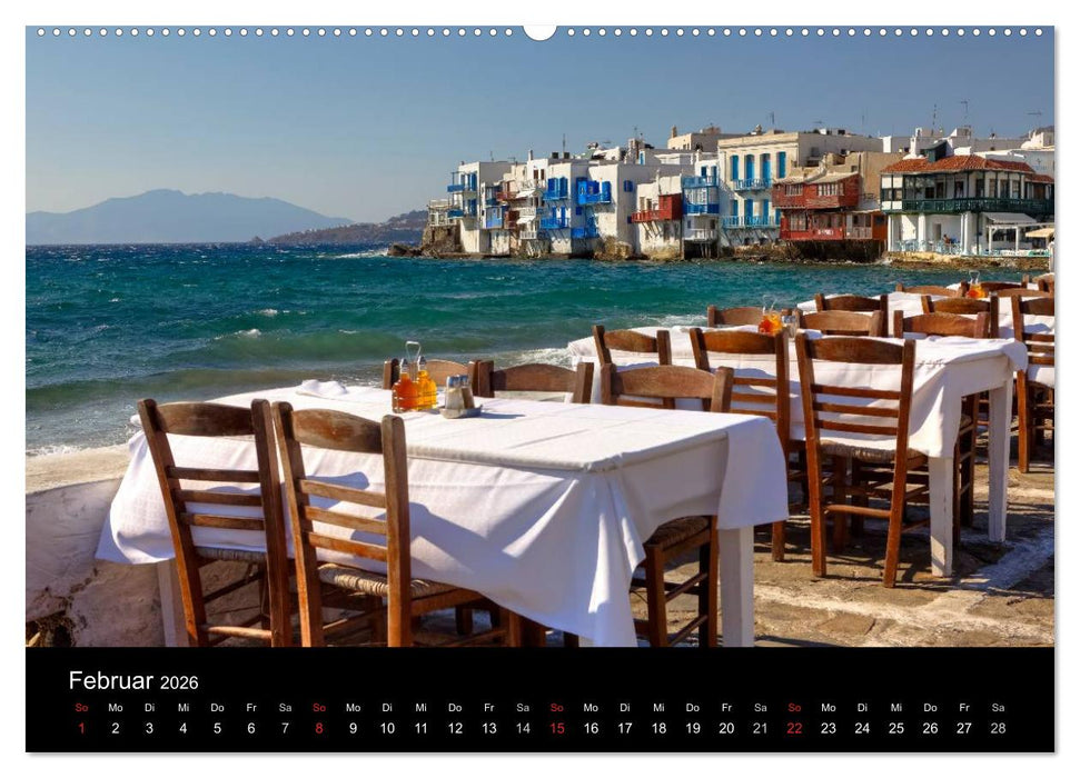 Die Kykladen (CALVENDO Wandkalender 2026)