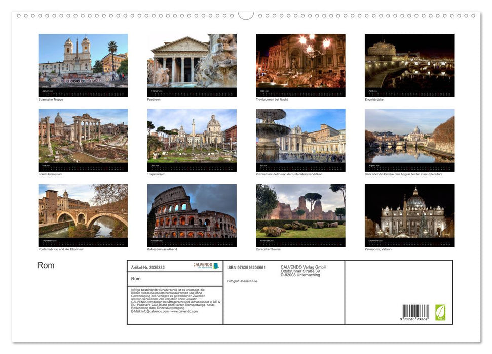 Rom (CALVENDO Wandkalender 2026)