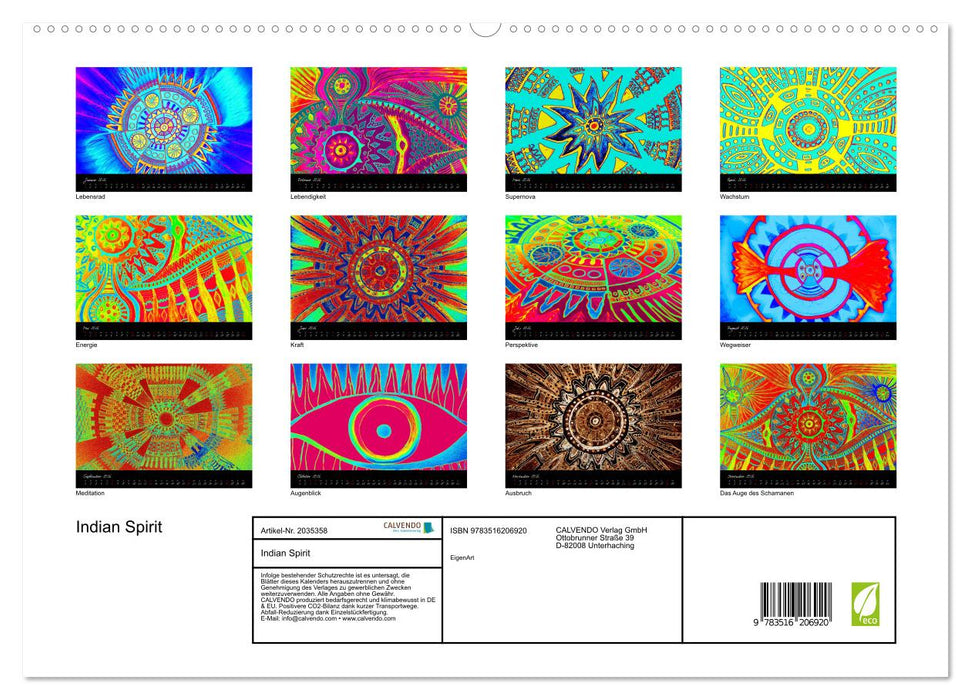 Indian Spirit (CALVENDO Premium Wandkalender 2026)