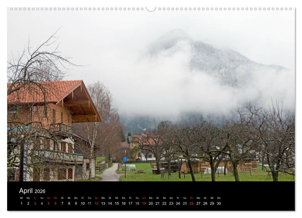 Unterwössen im Chiemgau - Luftkurort und mehr (CALVENDO Wandkalender 2026)