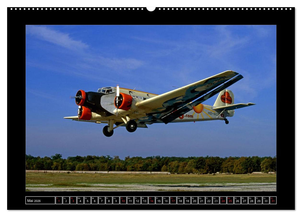 JU-AIR Ju-52 (CALVENDO Wandkalender 2026)