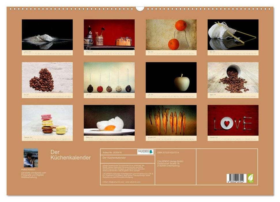 Der Küchenkalender (CALVENDO Wandkalender 2026)