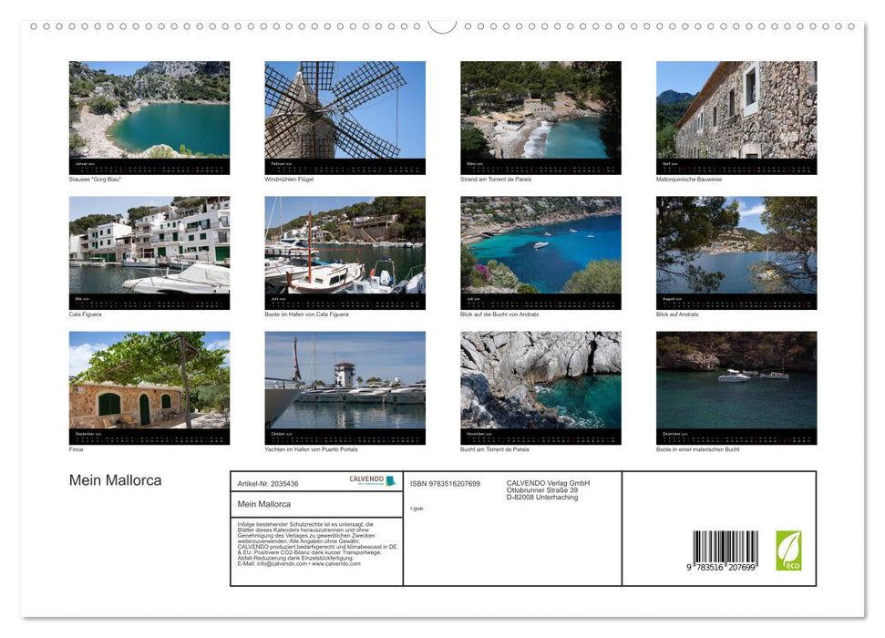 Mein Mallorca (CALVENDO Premium Wandkalender 2026)