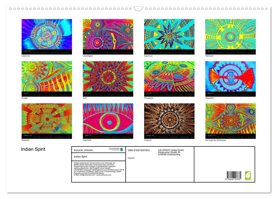 Indian Spirit (CALVENDO Wandkalender 2026)