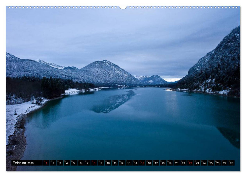Tölzer Land und Blaues Land: Seelenlandschaften (CALVENDO Wandkalender 2026)